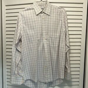 Gianfranco Ferre Studio Men's White Checkered Shirt